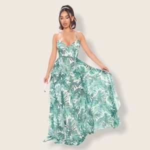 Tropical Print Maxi Dress - NWT